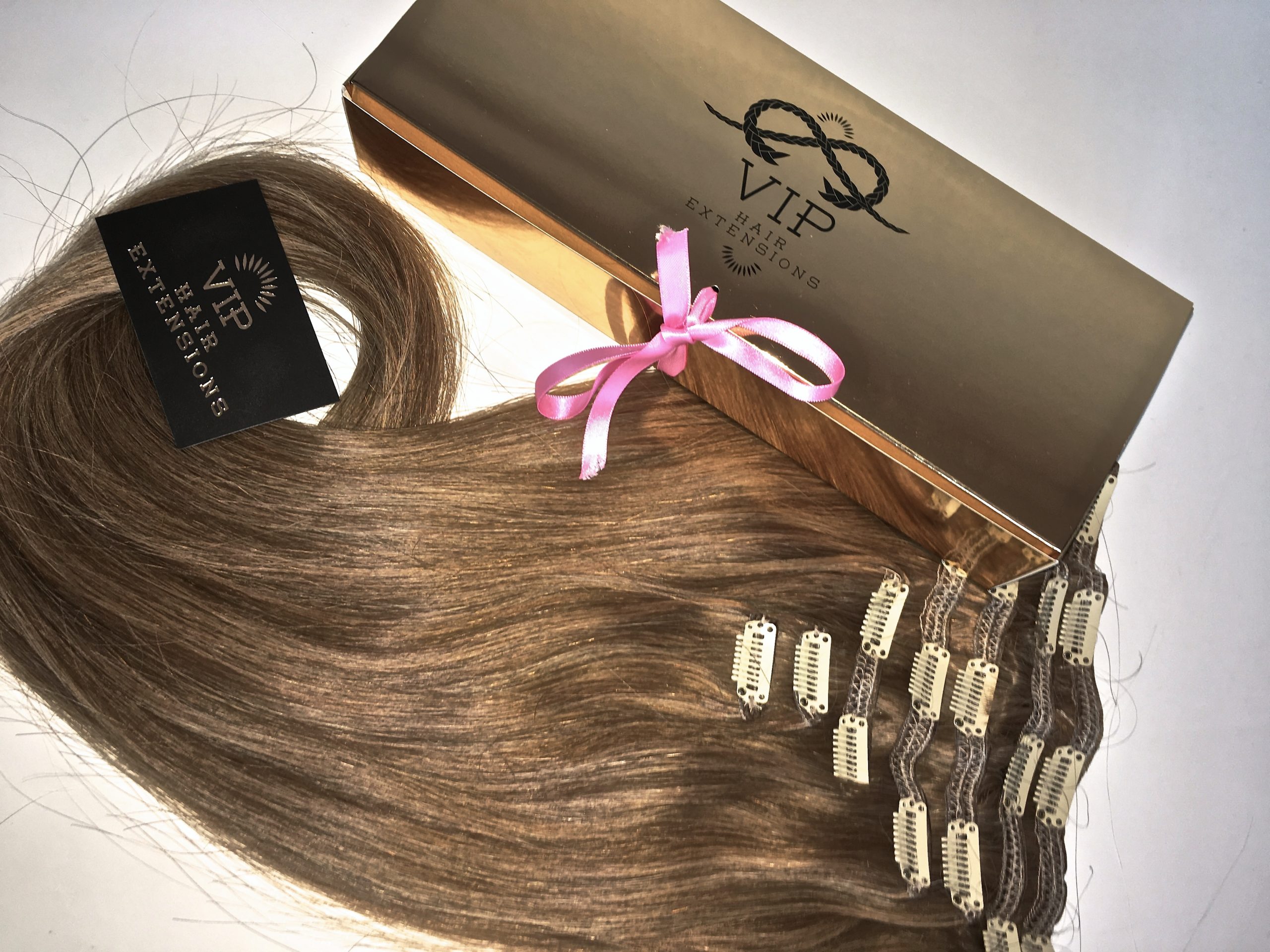 voorzetsel september Nuchter V.I.P Clip-In Extensions Set aus russischem Echthaar 65cm/150 Gramm  RehBraun #10 | VIP Hair Extensions